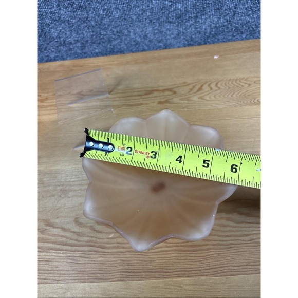 Vintage Westmoreland Glass‎ Frosted Peach Bowl Candy Compote - Picture 5 of 6